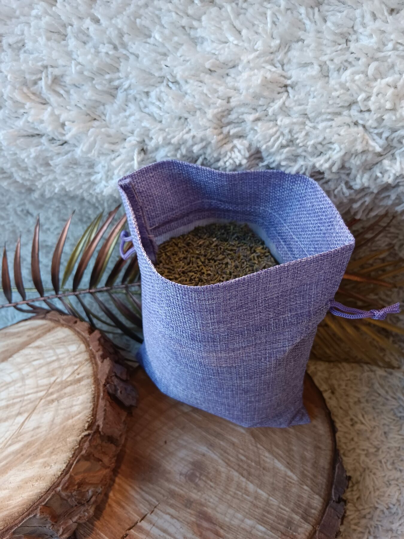 Sachet de lavande bio 240 gr, jute violet – Image 2