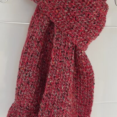 Écharpe tweed au crochet