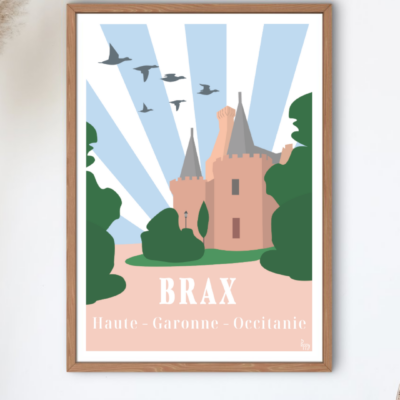 Affiche du château du village de Brax