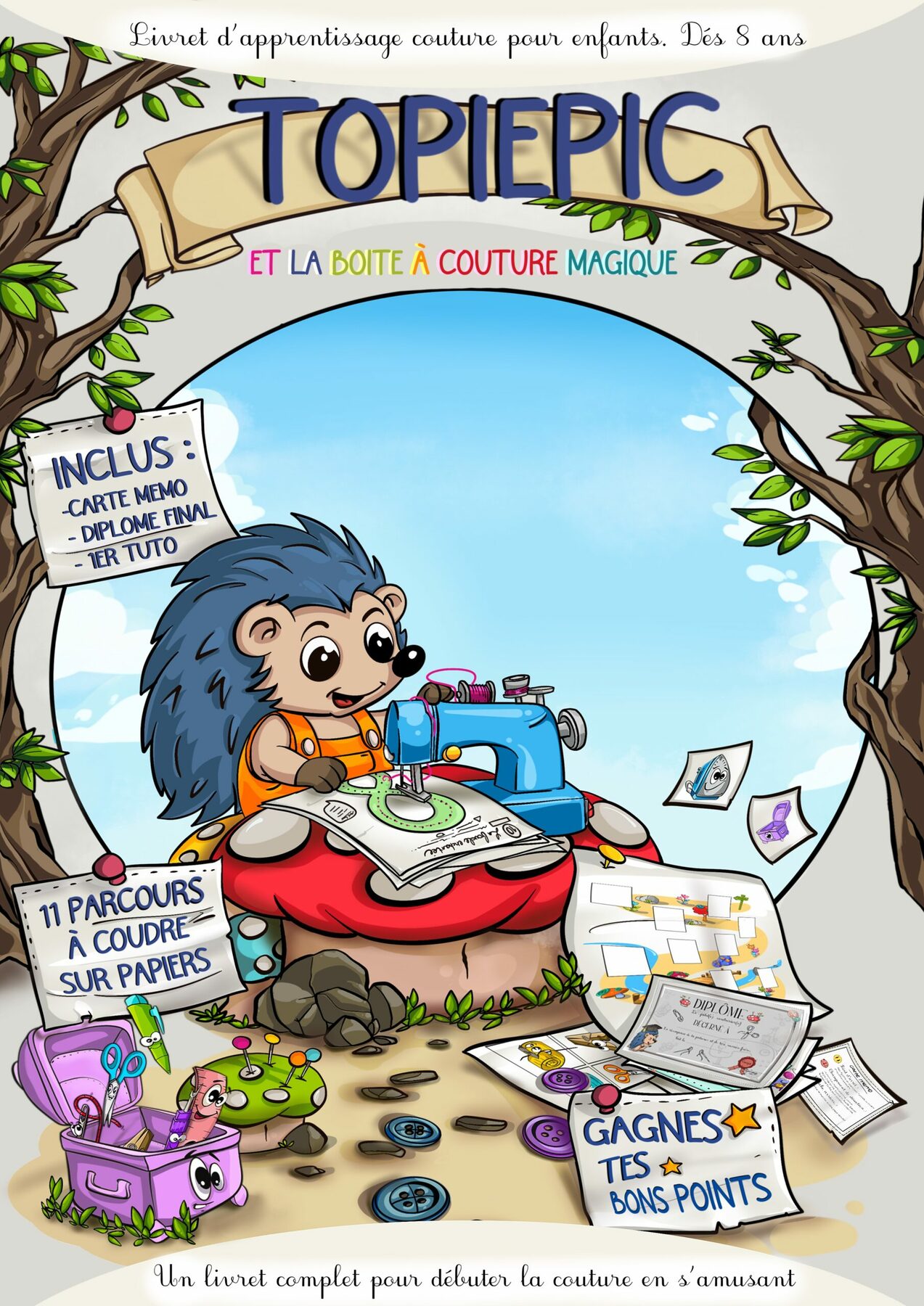 Livret d'Apprentissage Couture pour Enfant PDF à Télécharger/ Exercice ludique sur machine à coudre – Image 2