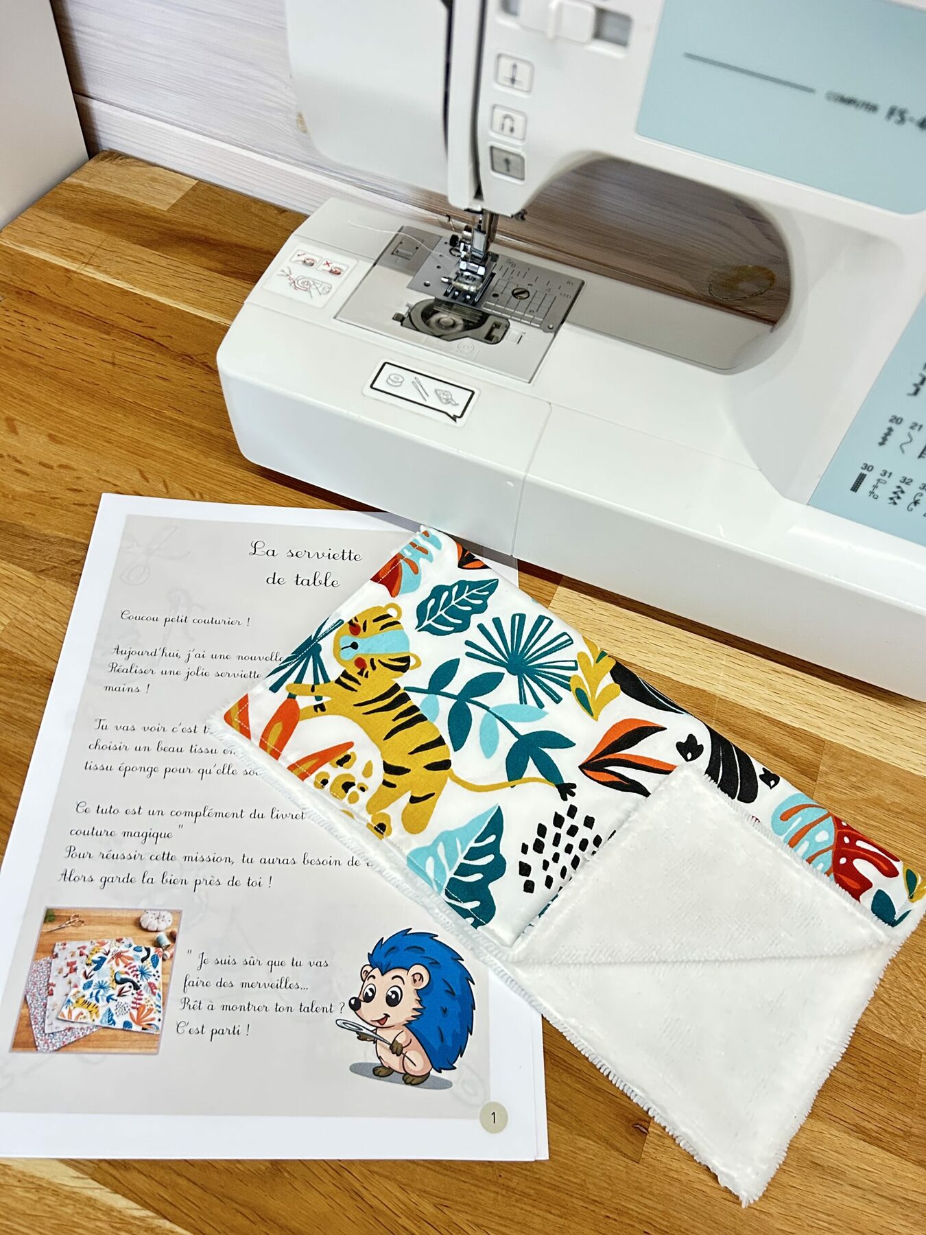 Tuto PDF à Télécharger " La Serviette de Table " Topiepic et la Boite à Couture Magique