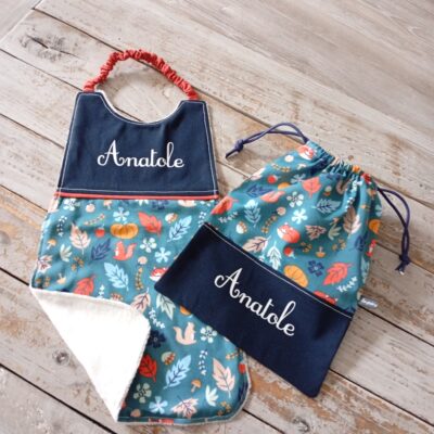 Serviette de cantine personnalisée