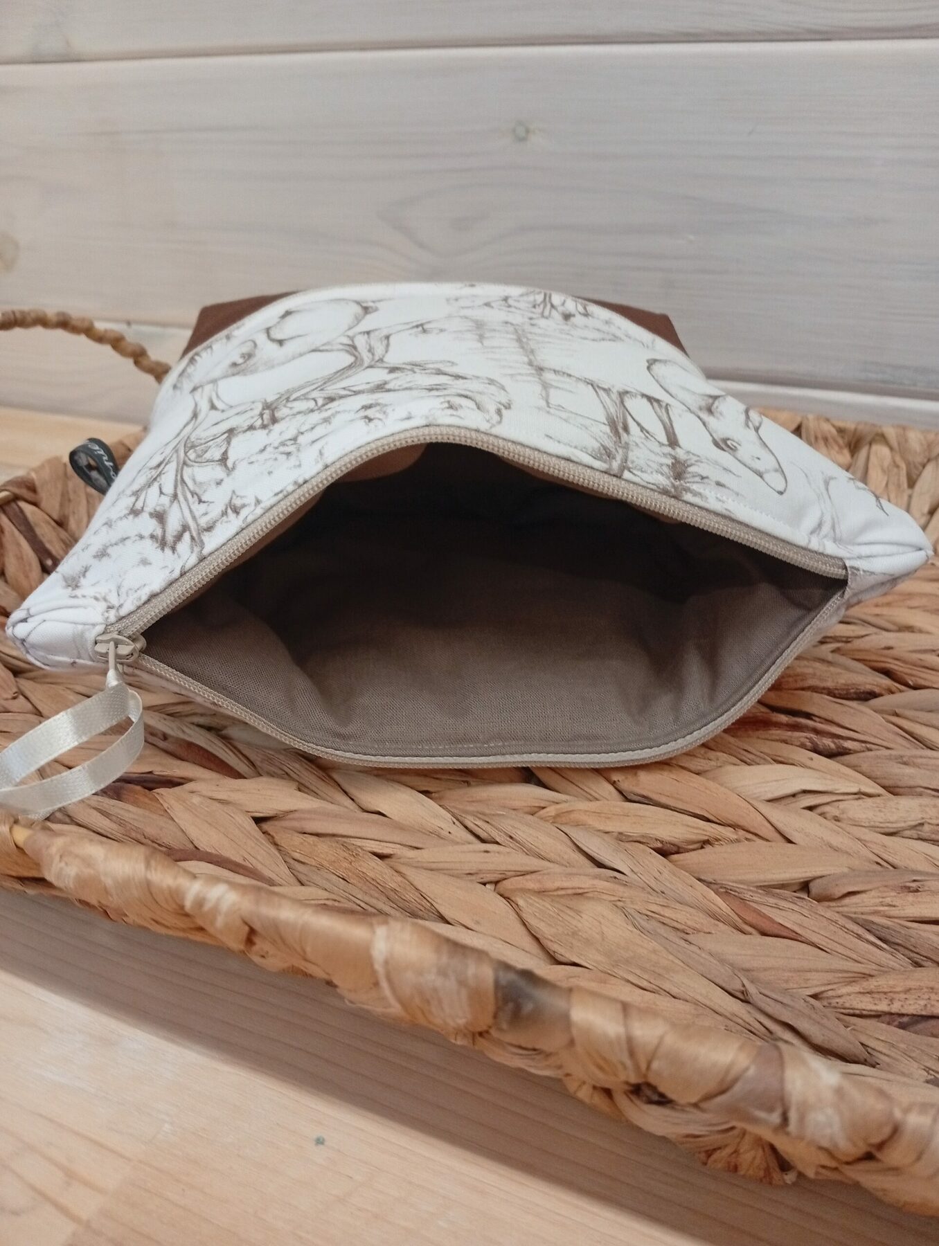 Ensemble naissance personnalisée, Couverture bébé, carnet de santé et trousse de toilette assortis, Cadeau naissance, Thème ours forêt – Image 8