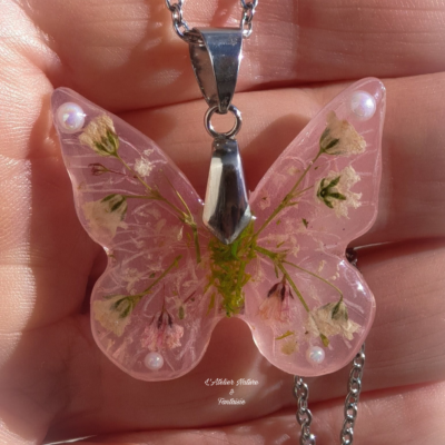 Collier Artisanal " Papillon "-Made In France