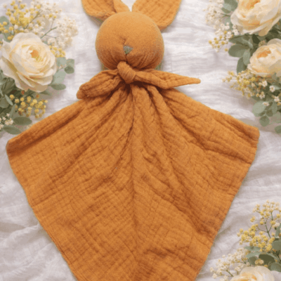 doudou lange lapin safran