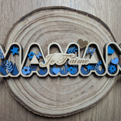 décoration maman bleu