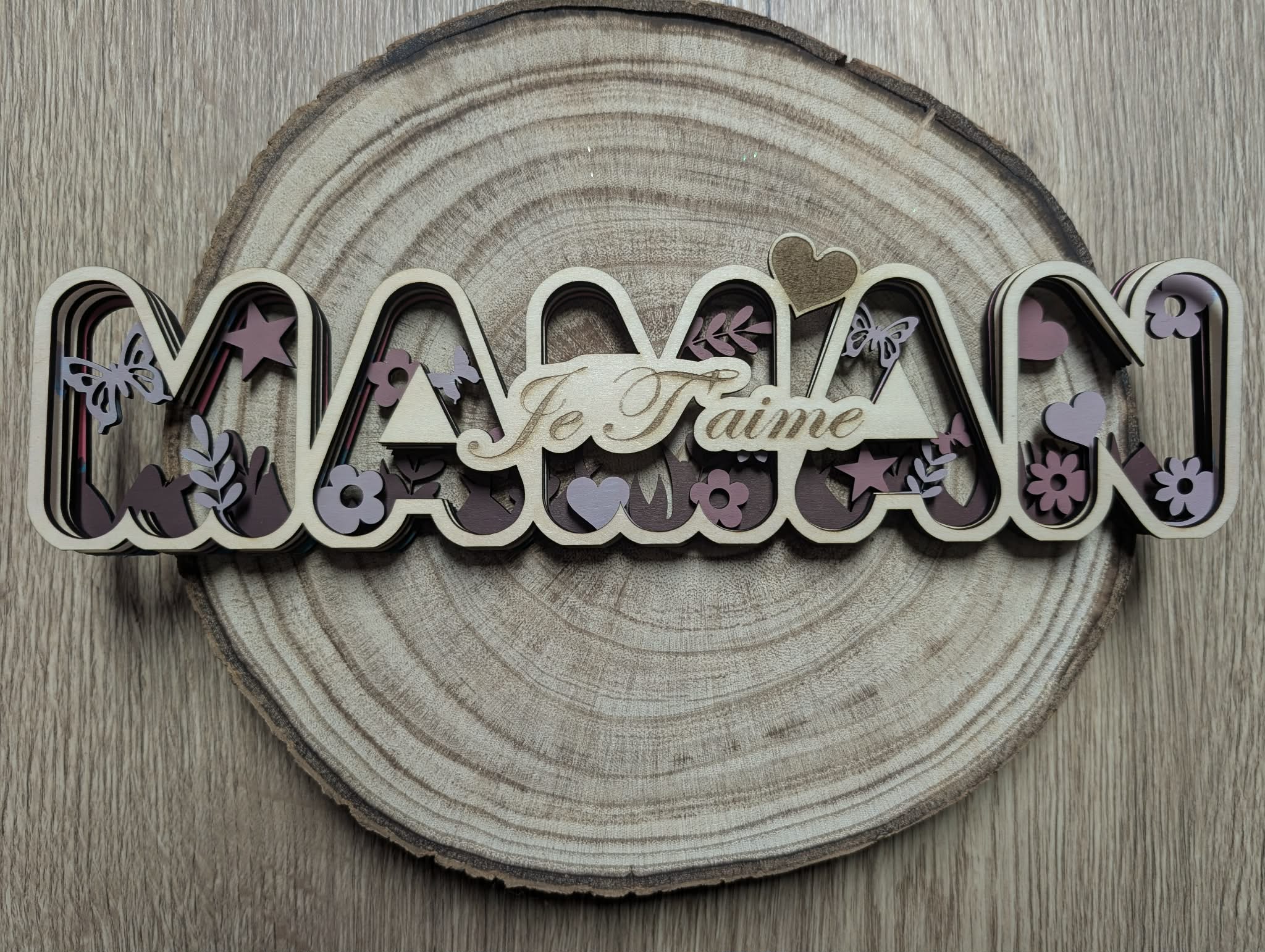 décoration maman marron