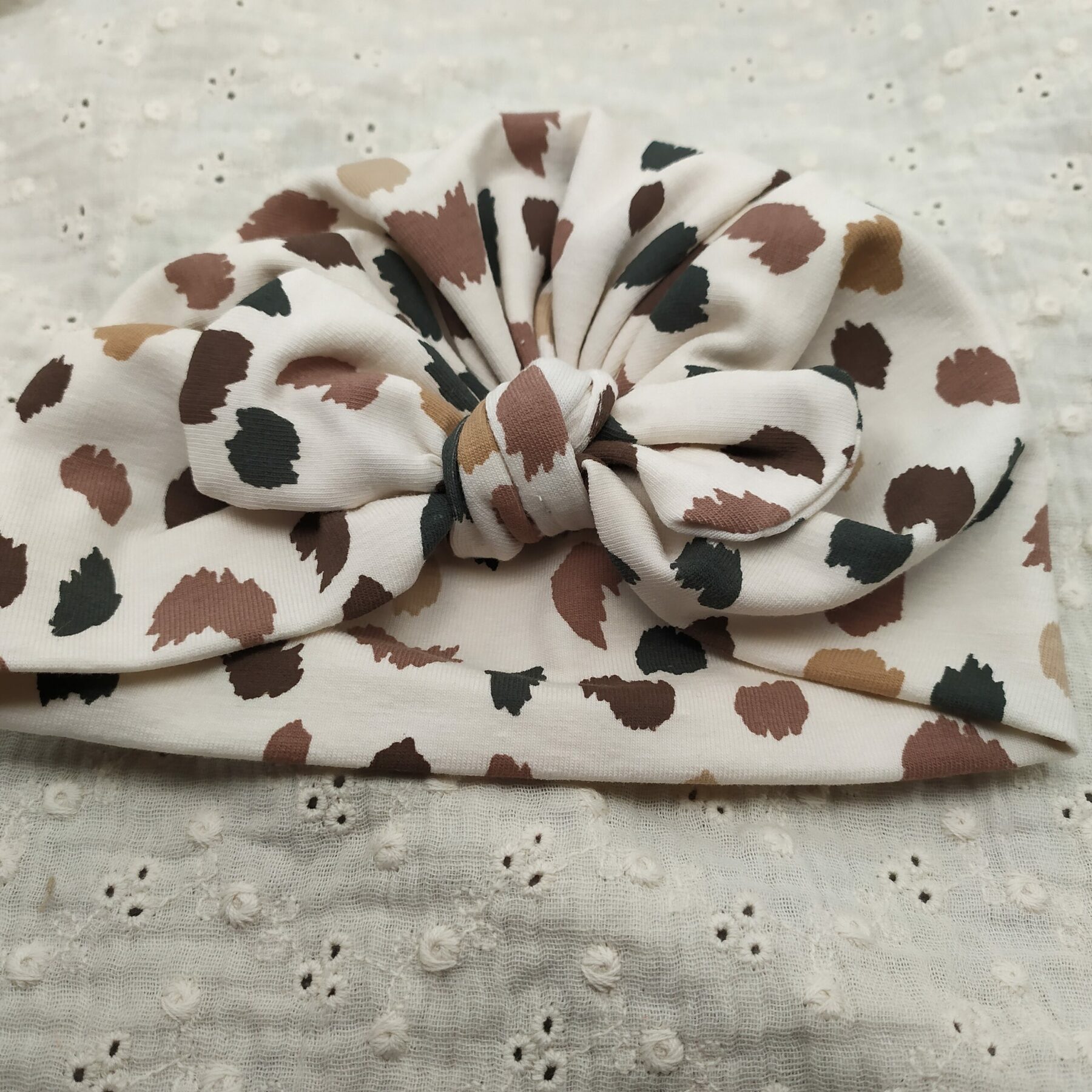Bonnet turban coton bébé