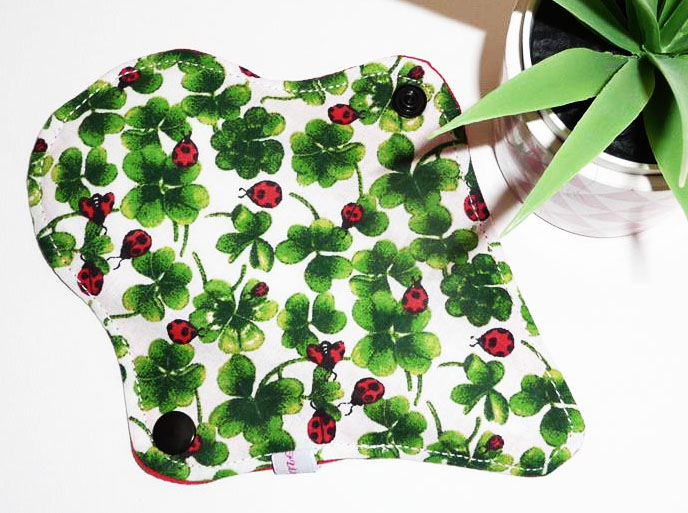 Protège-string lavable COCCINELLE (Mini & discret - 16 cm) - Zéro déchet - protège-tanga ado fille - femme