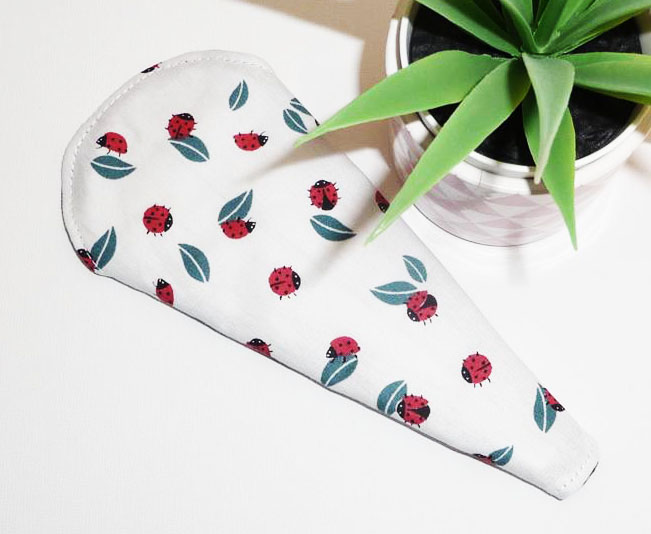 Protège-string lavable COCCINELLE (Mini & discret - 16 cm) - Zéro déchet - protège-tanga ado fille - femme