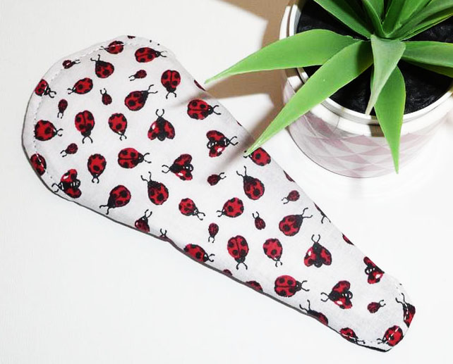 Protège-string lavable COCCINELLE (Mini & discret - 16 cm) - Zéro déchet - protège-tanga ado fille - femme