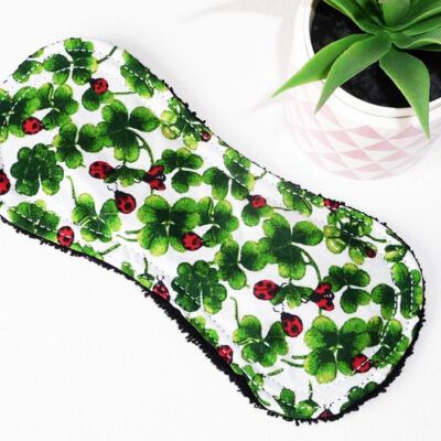 Protège-slip lavable sans ailettes COCCINELLE (Fin & discret : 19 cm) - Zéro déchet - PSL - Protège-slip en coton ado fille femme - Hygiène intime féminine