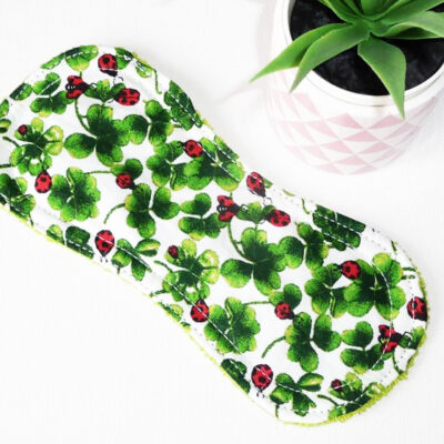 Protège-slip lavable sans ailettes COCCINELLE (Fin & discret : 19 cm) - Zéro déchet - PSL - Protège-slip en coton ado fille femme - Hygiène intime féminine