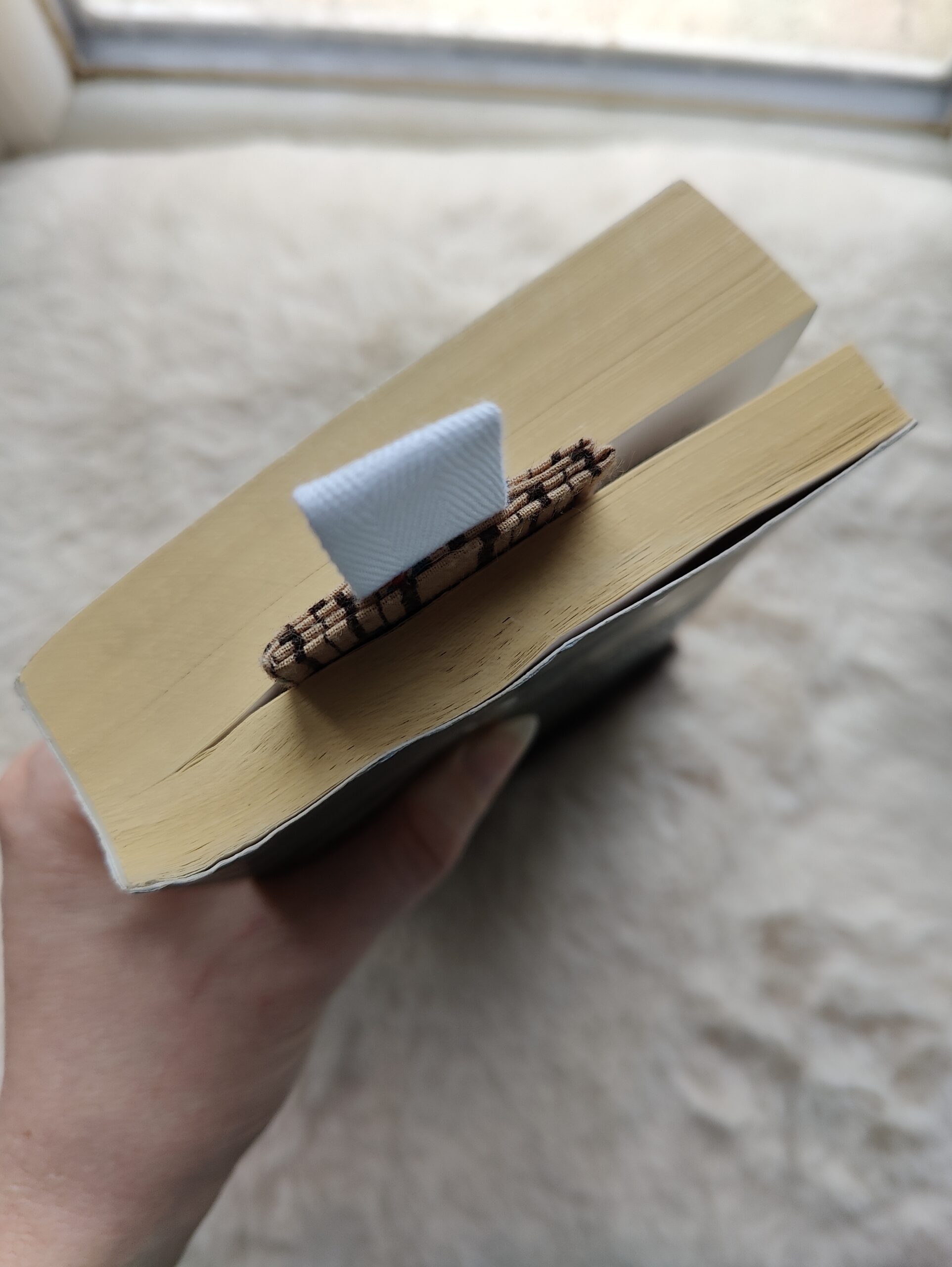 Marque-page dans un livre