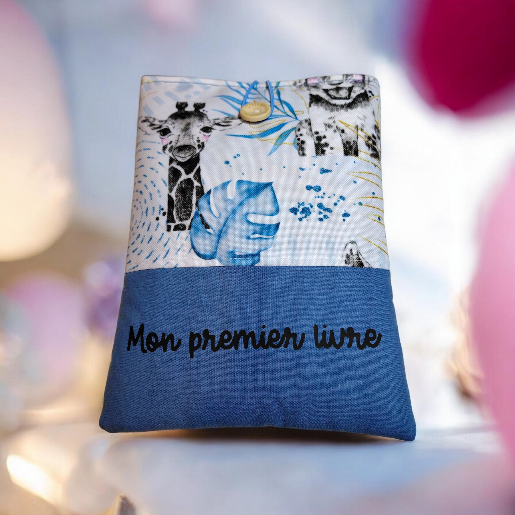 Pochette à livre enfant imperméable et molletonnée – “Mon premier livre” – Protège livre bébé personnalisé – Image 2