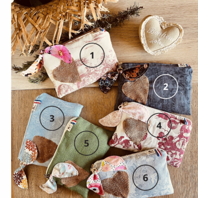 Pochette zippée rembourrée - Douce, pratique et artisanale