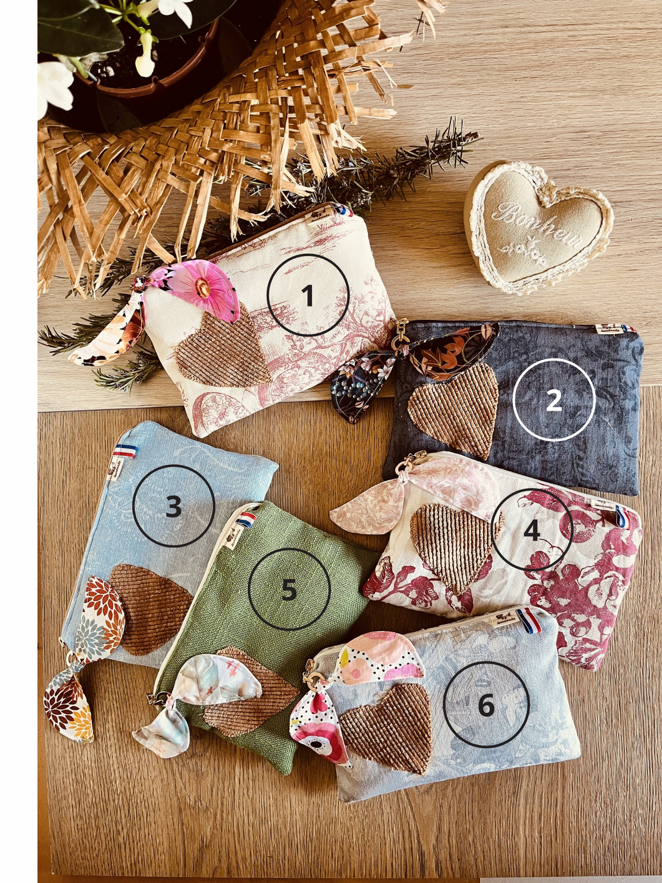 Pochette zippée rembourrée - Douce, pratique et artisanale
