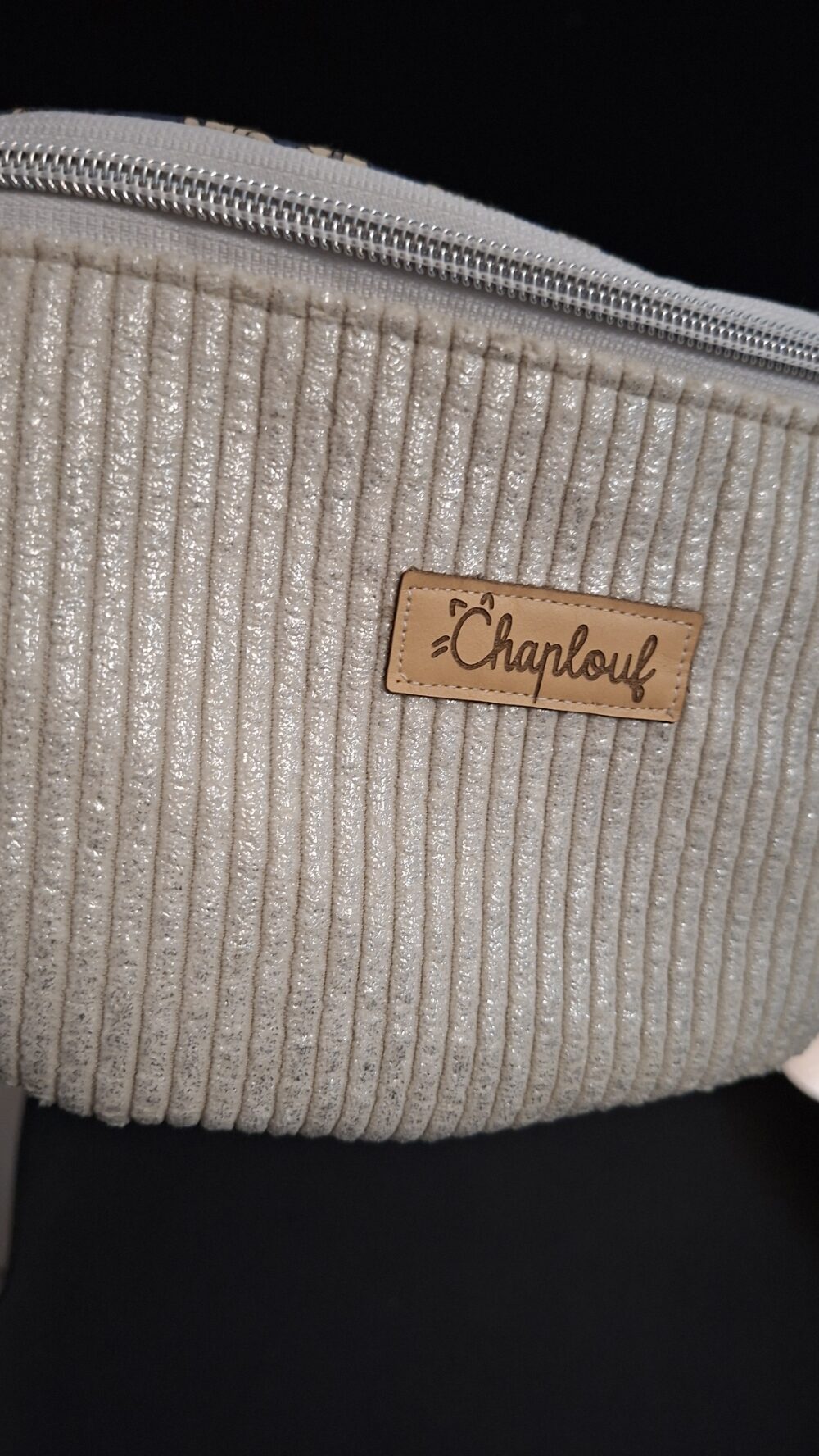 Sac banane velours côtelé collection Floraison d'Ivoire – Image 2