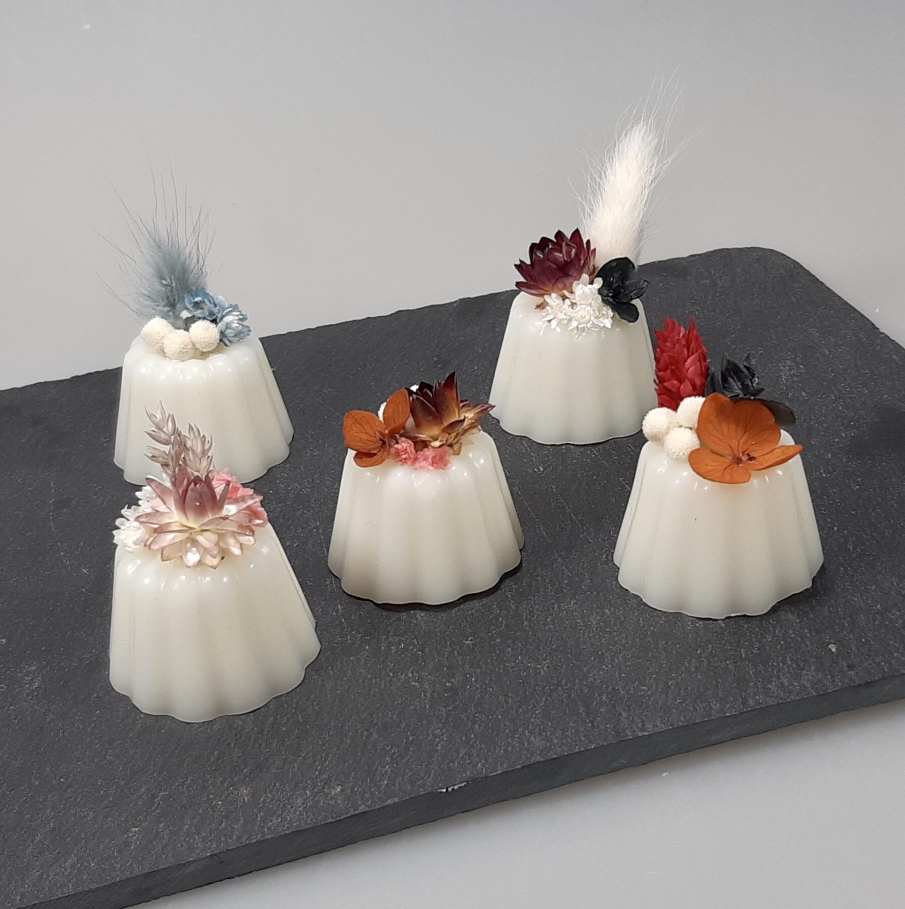 Fondants parfumés en cire végétale de coco