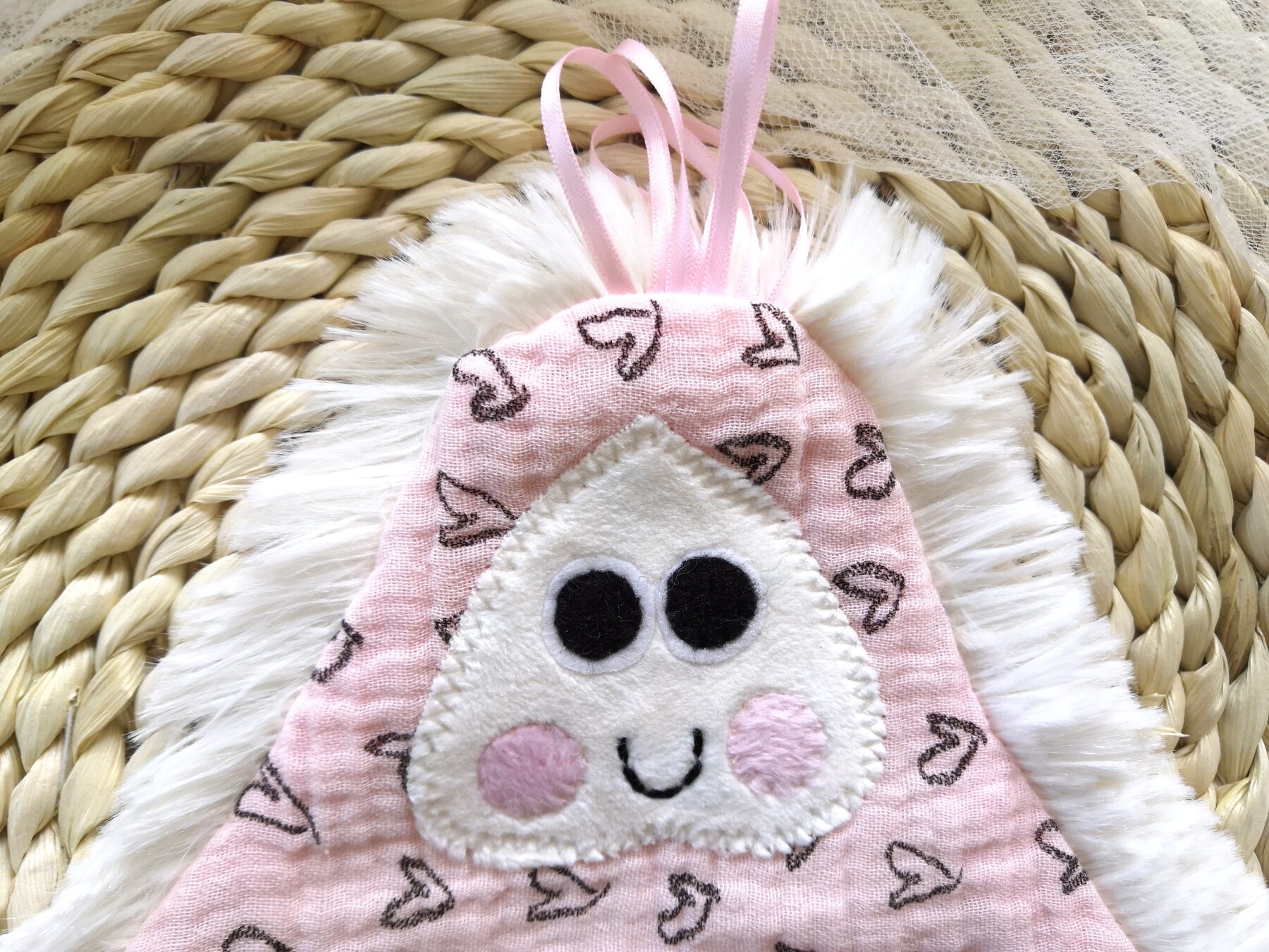Doudou plat fille personnalisé – Image 3