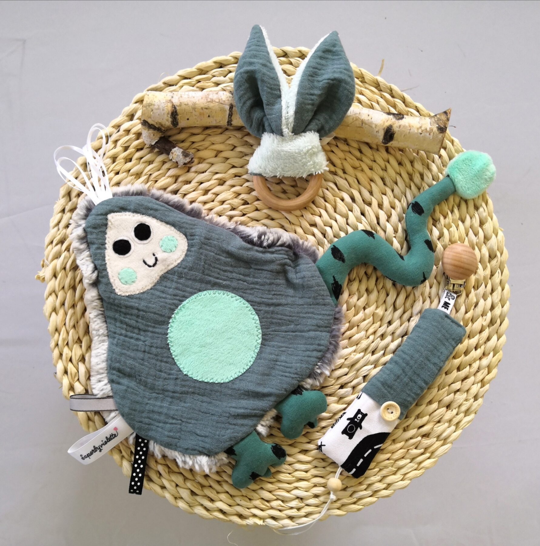 Doudou plat garçon personnalisé – Image 6
