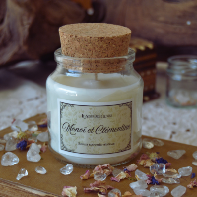 Bougie parfumée au Monoï et Clémentine