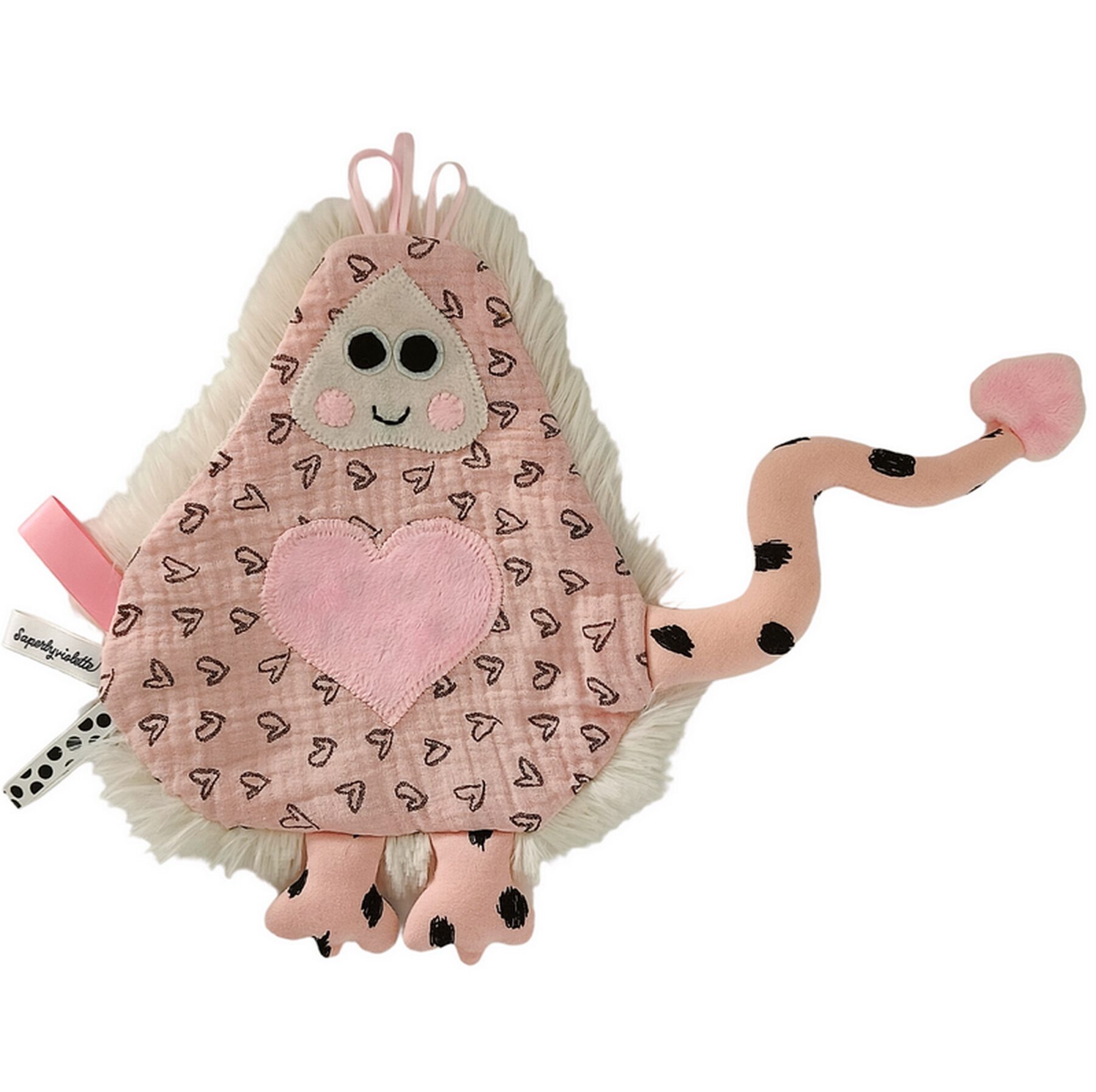 Doudou plat fille personnalisé