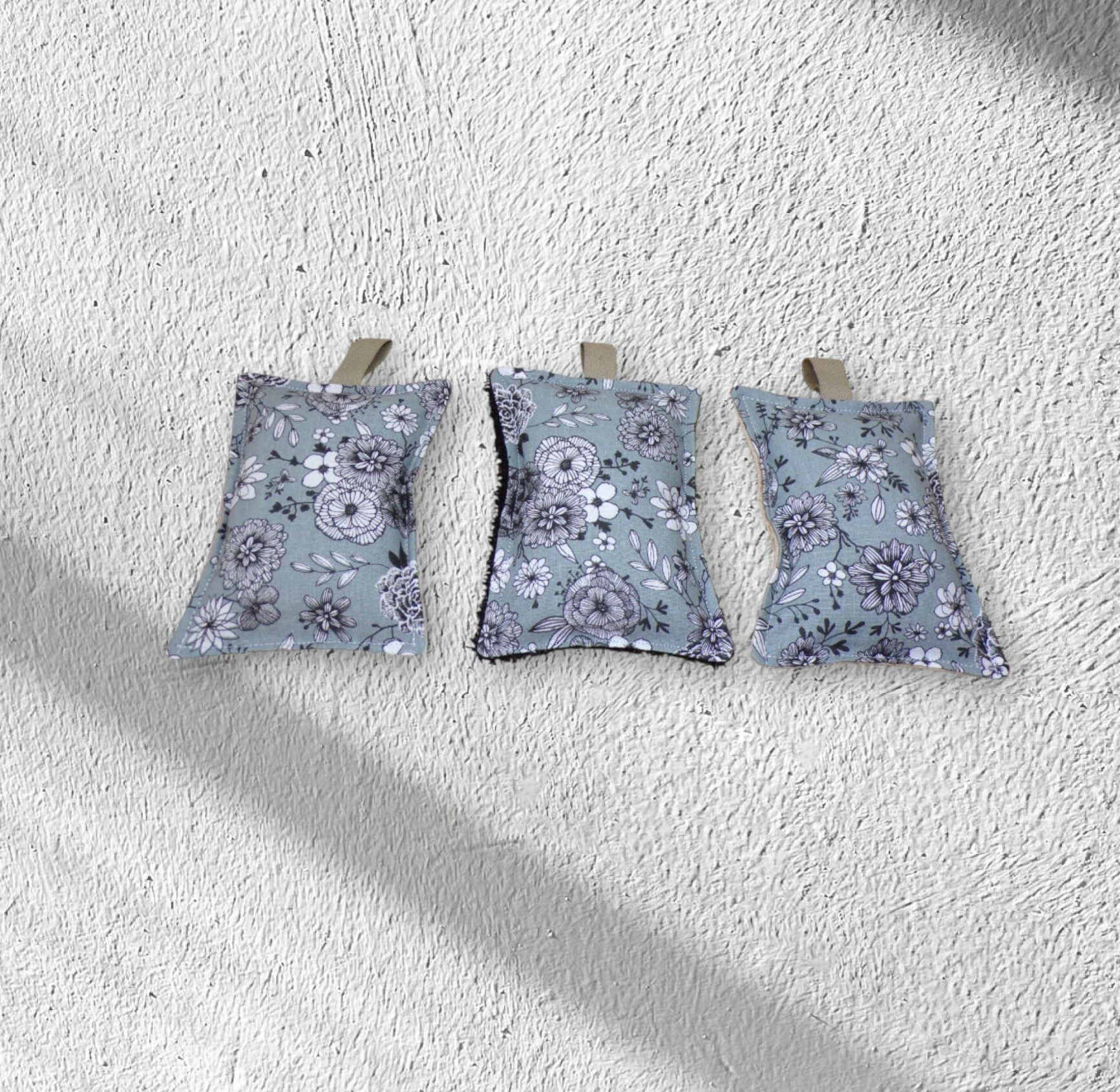 lot de 3 éponges lavables et grattantes coton doublé éponge et nid d'abeille et filet mesh modèle au choix – Image 4