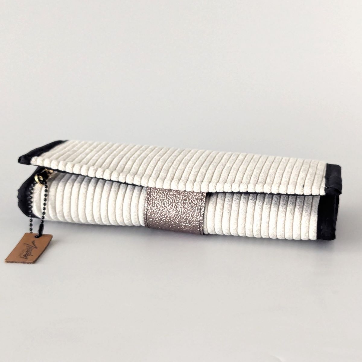 Pochette à bijoux de voyage — Velours côtelé écru – Image 3