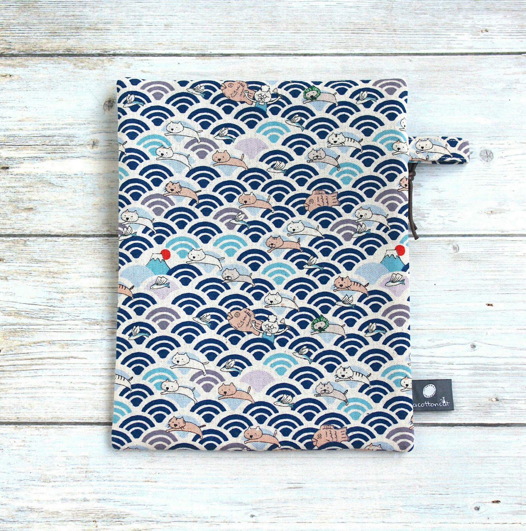 Pochette japonaise zippee, pochette livre, étui billets avion passeport , accessoire japonais – Image 5