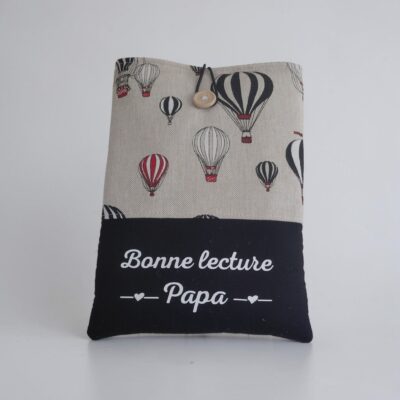 Pochette à livres personnalisée "Bonne lecture Papa" – Cadeau Fête des Pères
