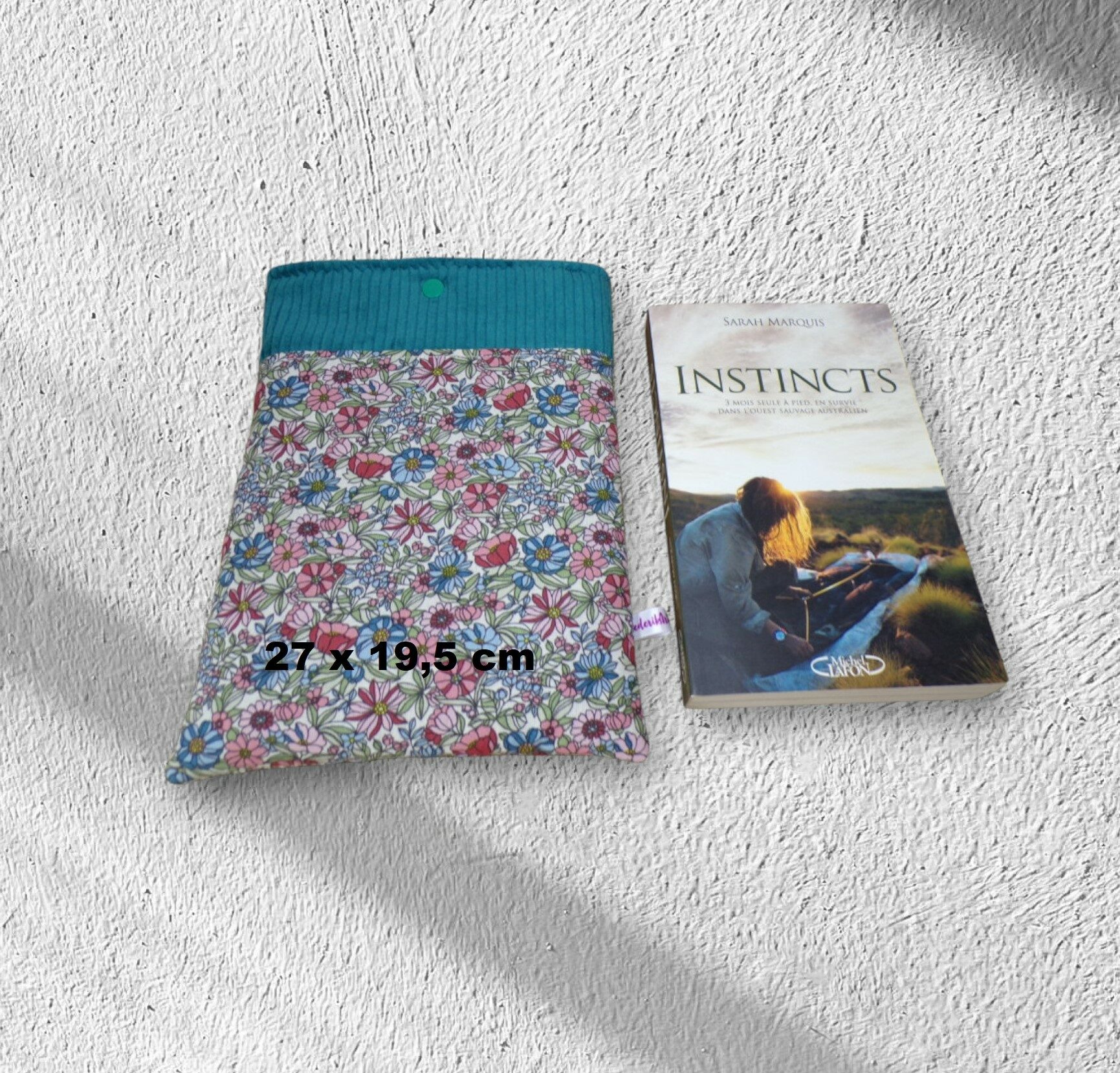 pochette à livre, sac à livre, pochette pour tablette molletonnée, modèles au choix – Image 2