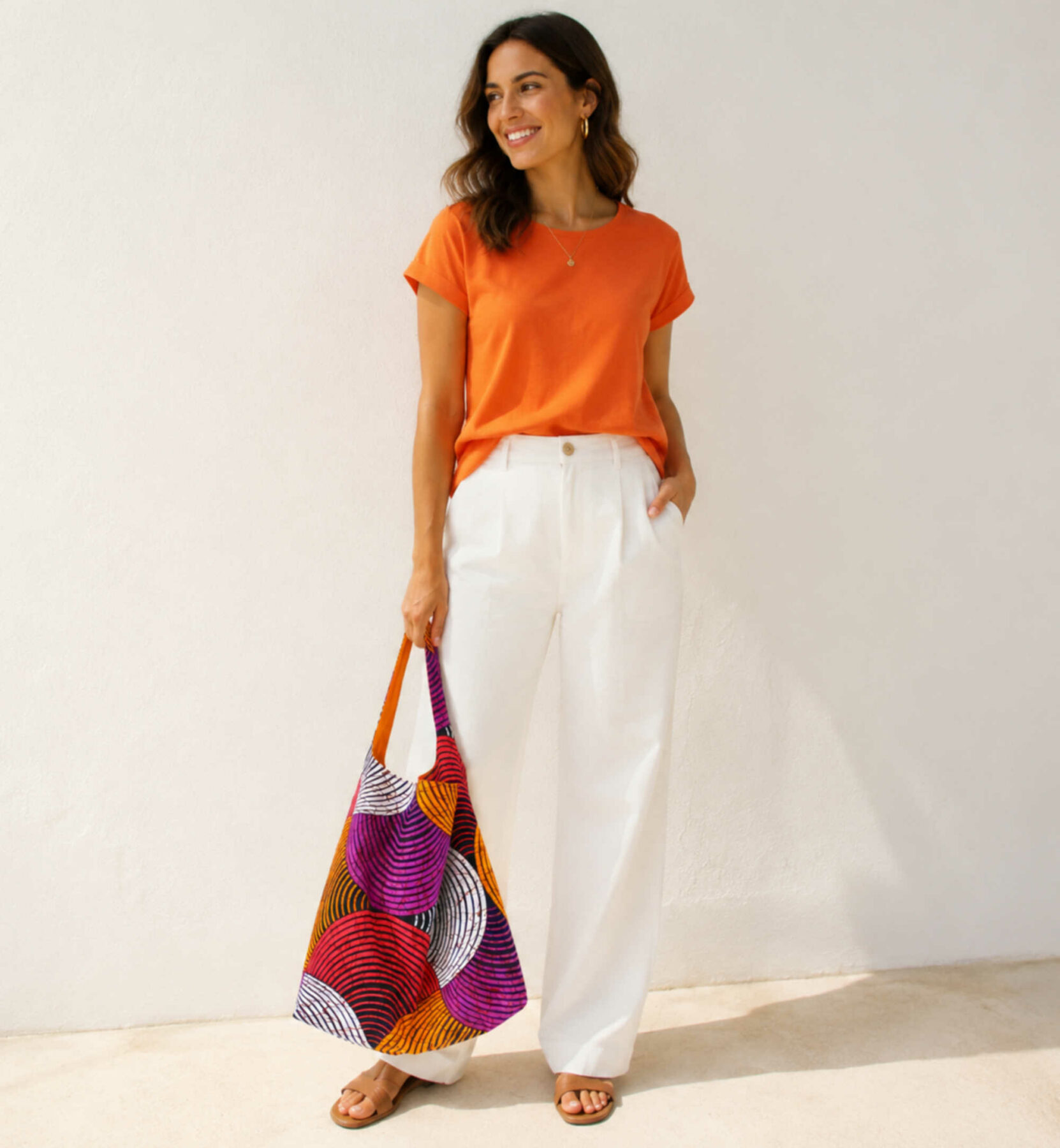 sac boho tissu wax, grand sac cabas, sac une anse porté épaule, sac à courses