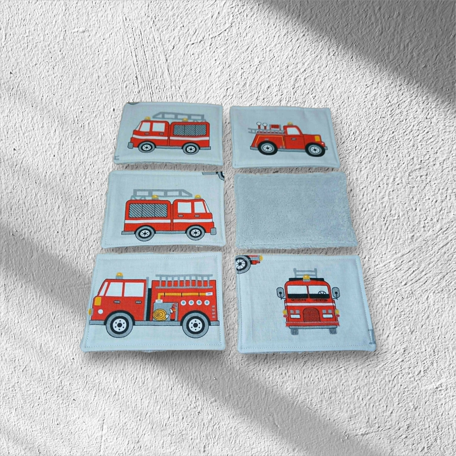 6 Débarbouillettes, grandes lingettes, enfant et bébé coton doublé bambou toute douce – Image 4