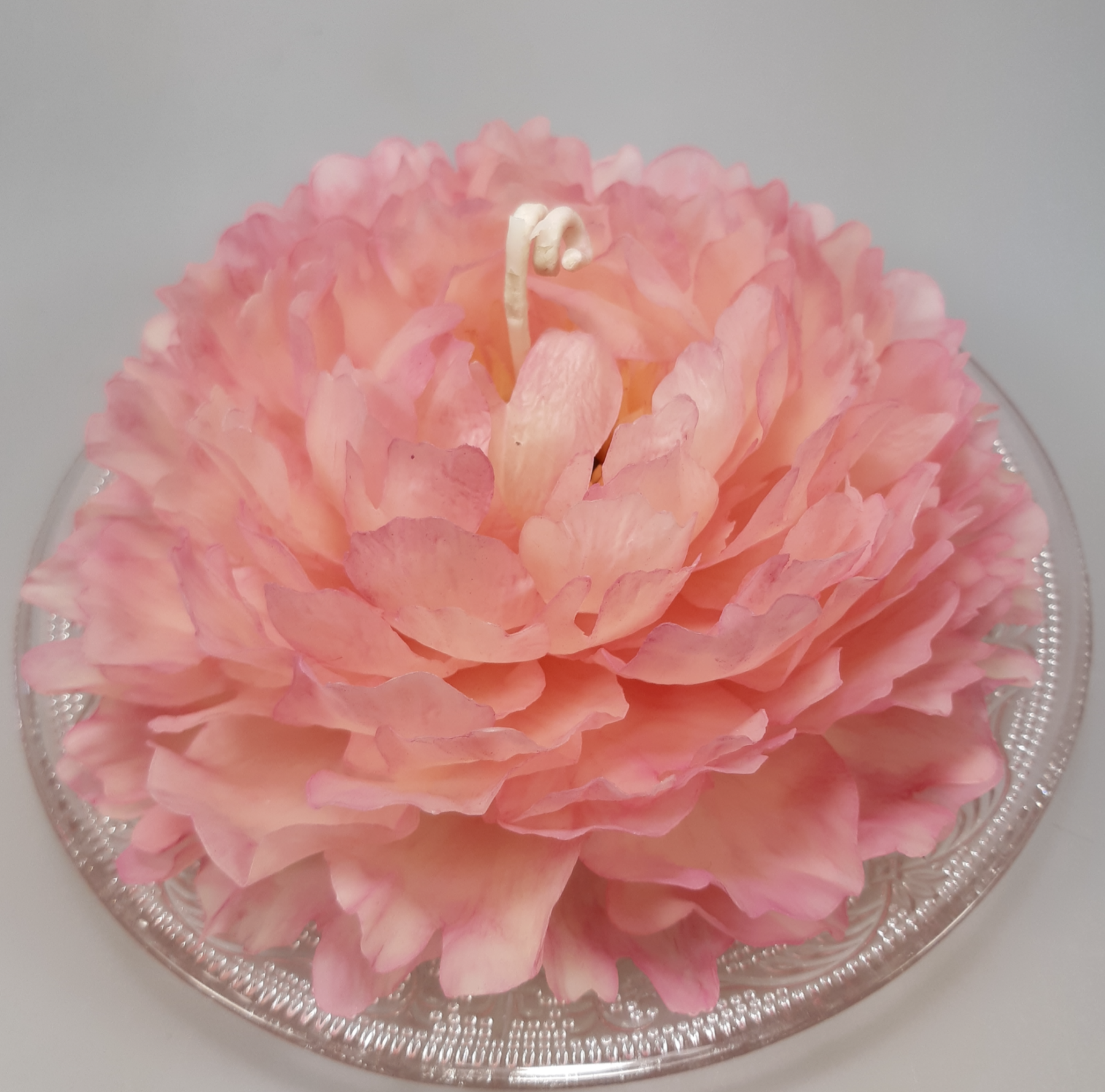 Bougie Pivoine en Cire d’Abeille – Sculptée à la Main – Image 11