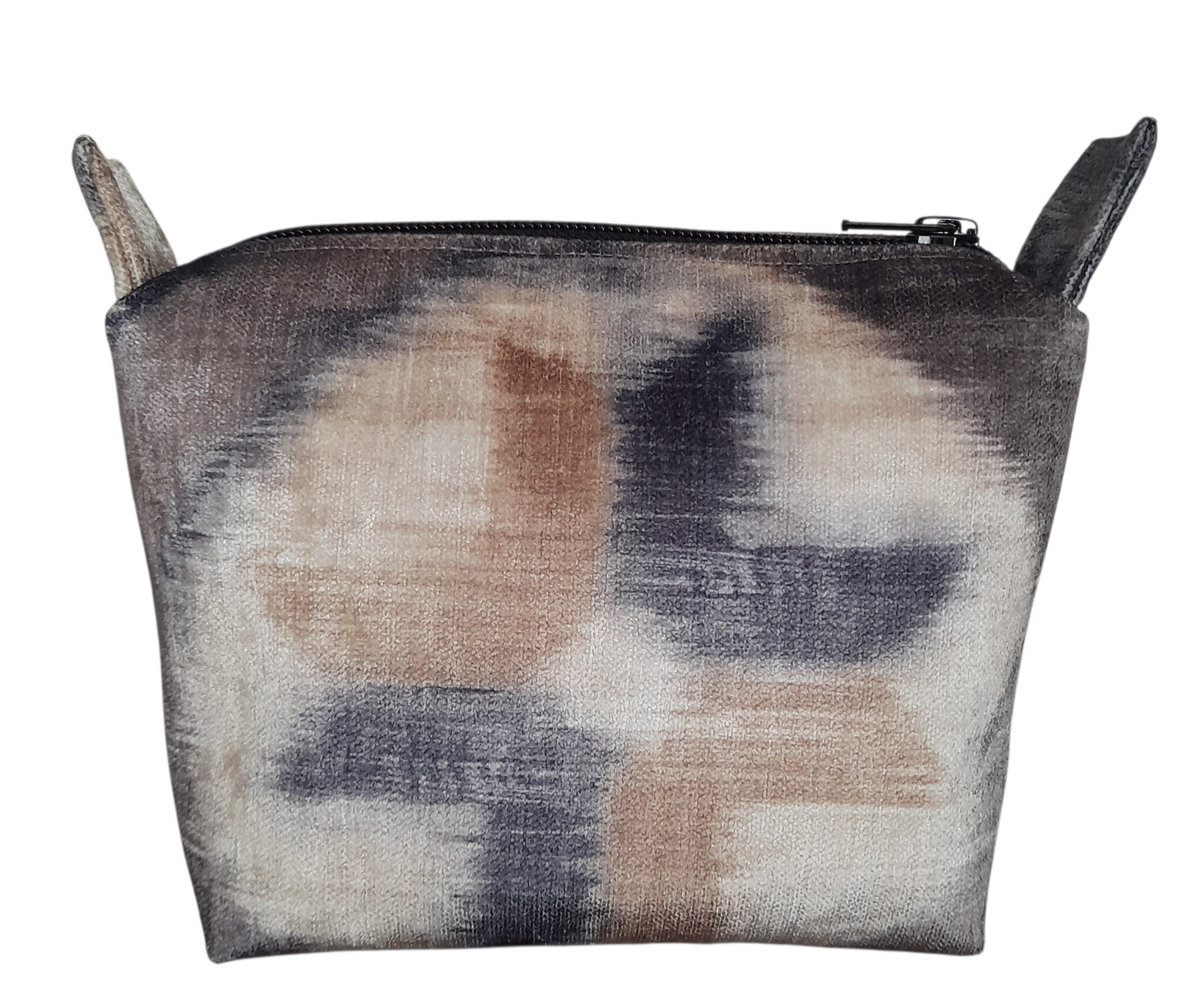 Trousse en velours à fermeture zippée – Image 3