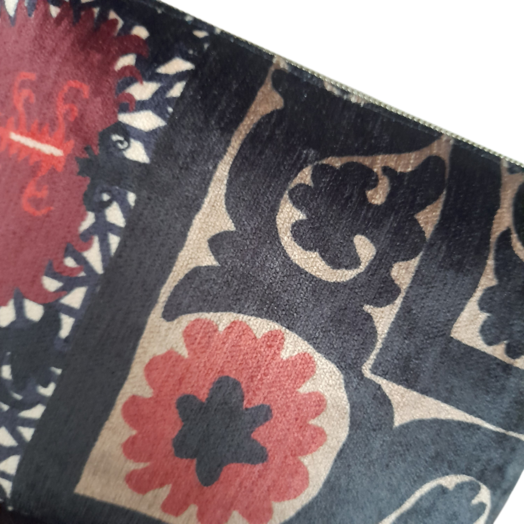Trousse en velours à fermeture zippée – Image 8