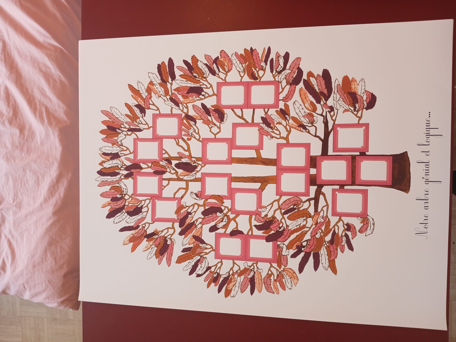 Arbre généalogique artistique à compléter, Arbre à Plumes – Image 2