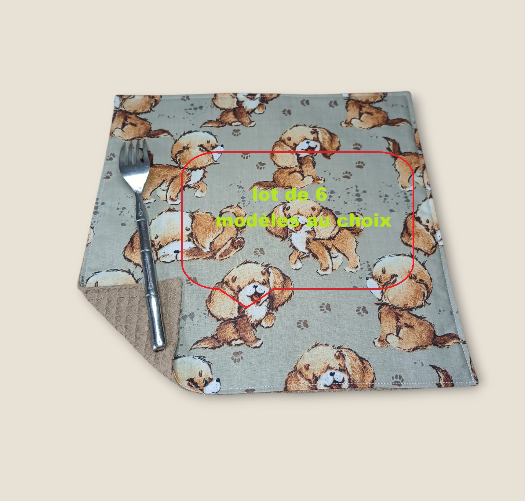 serviette de table, modèles au choix, – Image 14
