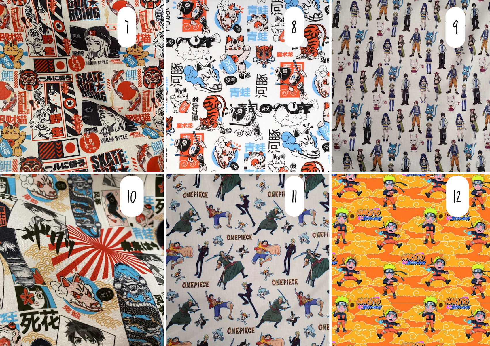 Protège manga en tissu avec marque-page intégré – Ouverture japonaise – Image 6