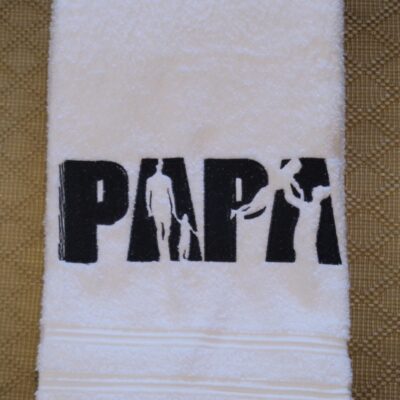 Serviette de bain brodée