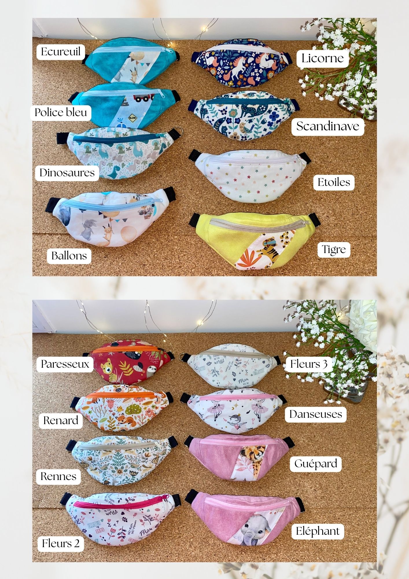 Sac banane enfant personnalisé – Prénom en flocage – Image 3