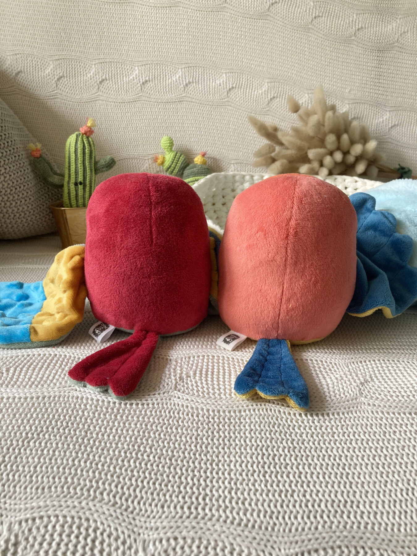 doudou oiseau piouf perroquet personnalisable
