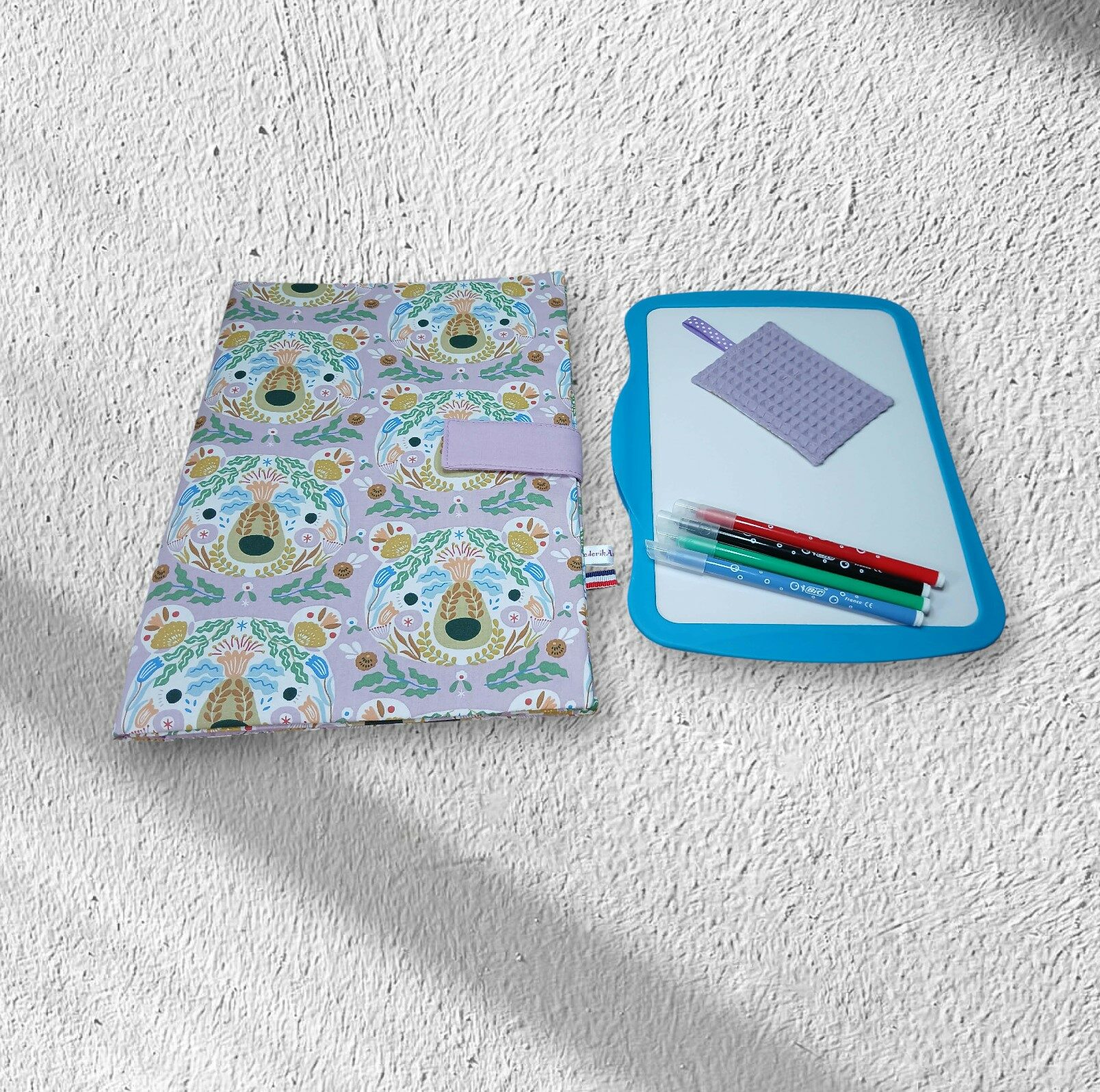 pochette range ardoise, effaceur offert, modèle pour 9 feutres – Image 2