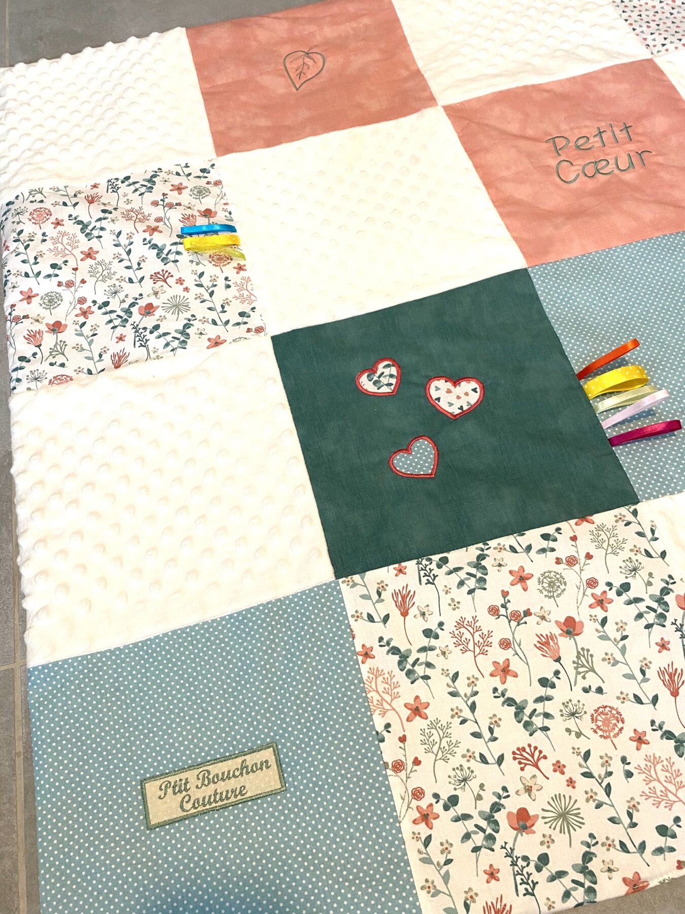 Tapis d'éveil bébé personnalisé sur mesure – 100 x 100 cm – Image 3