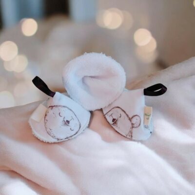 Lot de 3 tipis à pipi bébé en double gaze de coton et éponge de bambou – Fait main – Cadeau naissance