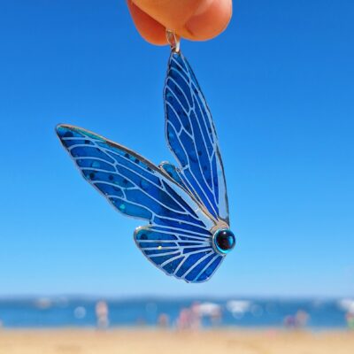 Pendentif Papillon Lumineux UV