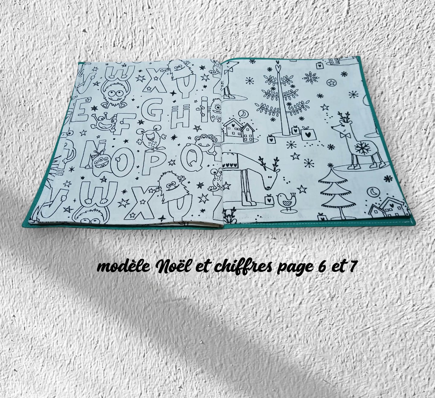 livre, cahier à colorier lavable, réutilisable plusieurs modèles au choix – Image 5