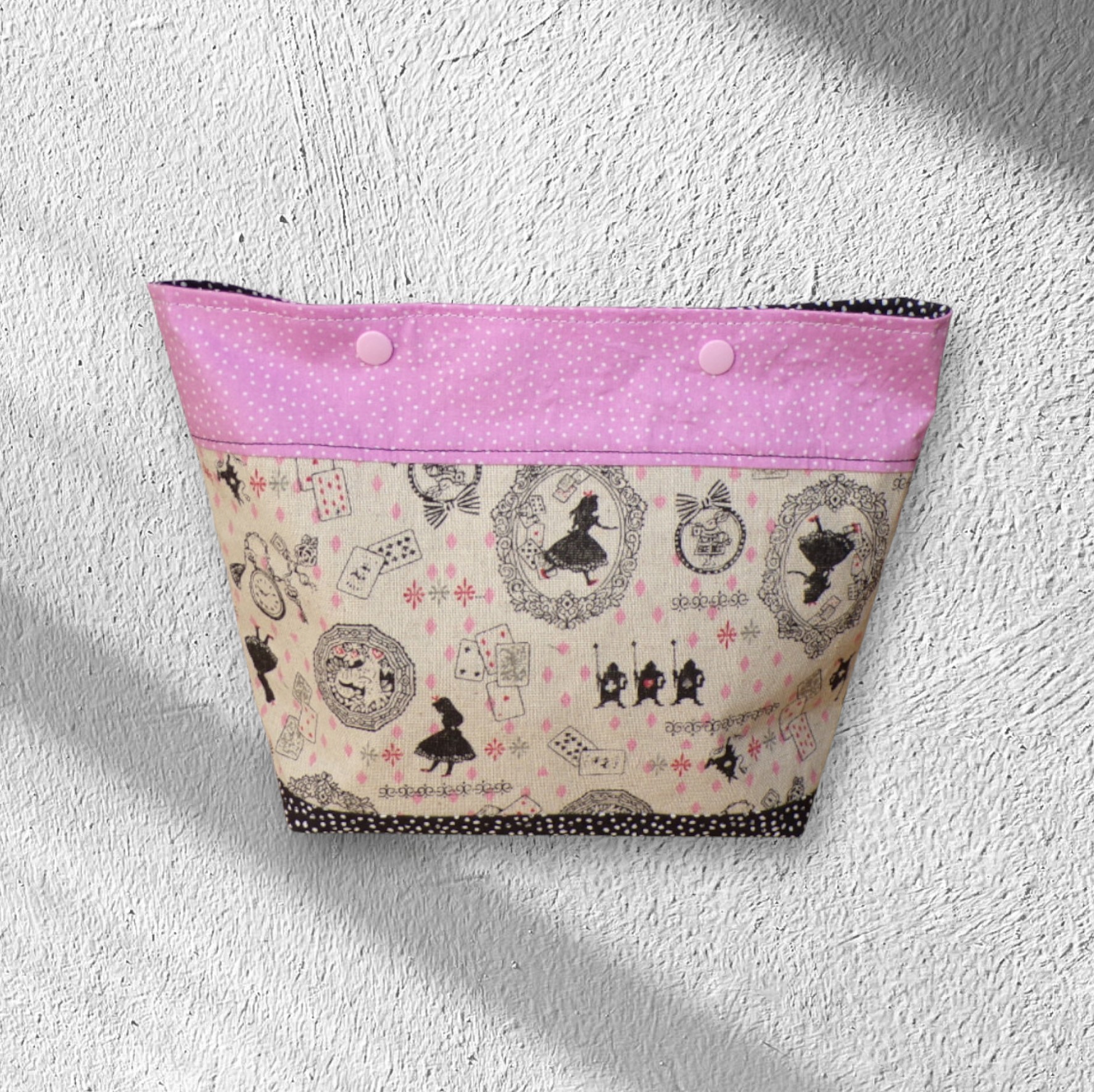 sac, pochette, trousse doublé fermeture bouton pression motif au choix – Image 6