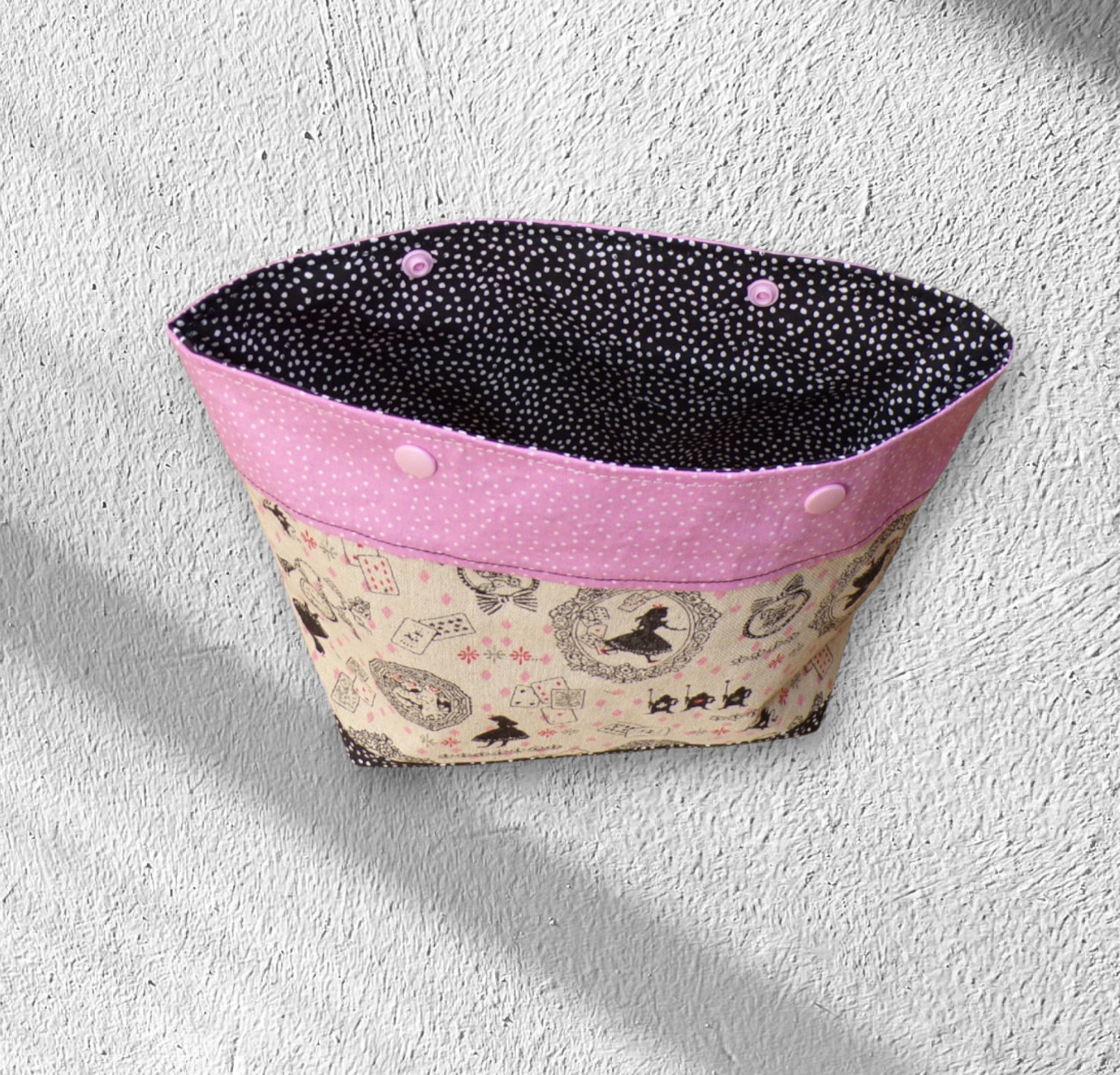 sac, pochette, trousse doublé fermeture bouton pression motif au choix – Image 7